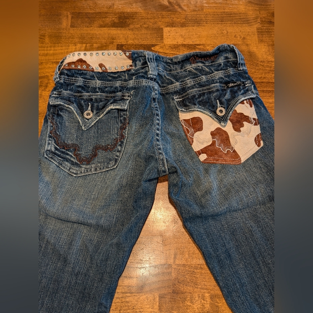 Miss Me Women's Boot Cut Jeans in Faded Blue - Picture 8 of 16